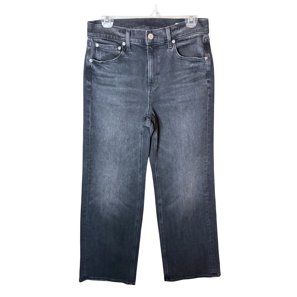 AYR The Secret Sauce Jeans Womens 29 Short Black Dark Grey Capsule Wardrobe Edgy